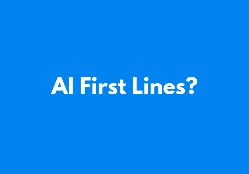 AI First Lines: Good or Bad?